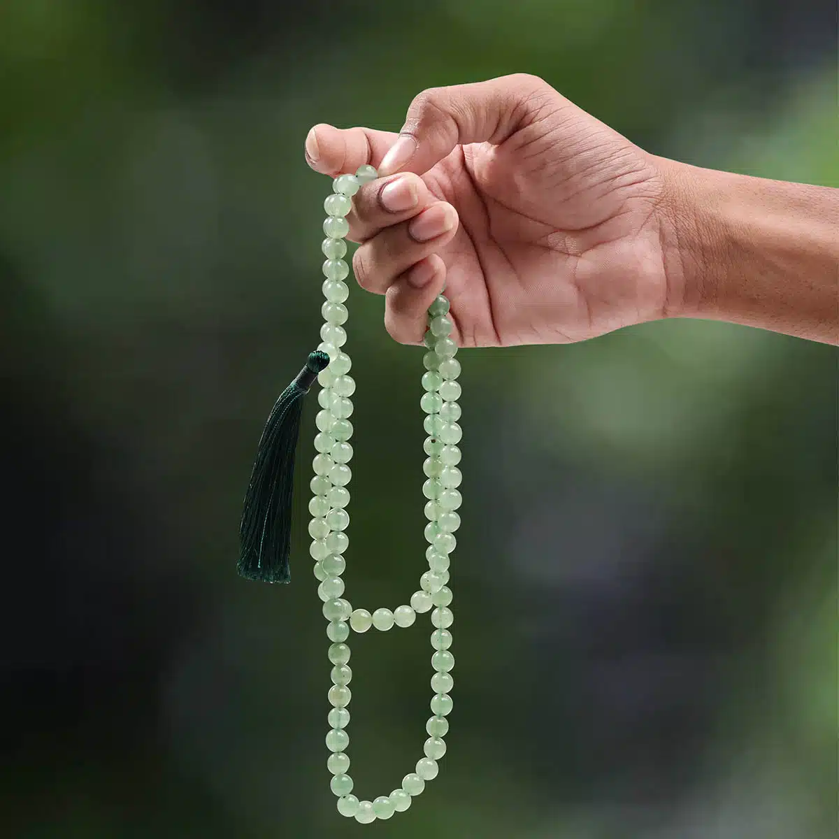 Green Aventurine Jaap Mala-Shubhanjali (1) Shop Crystal Green Aventurine Jaap Mala
