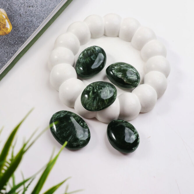 Shop Natural Serpentine Crystal Small Palm Stone