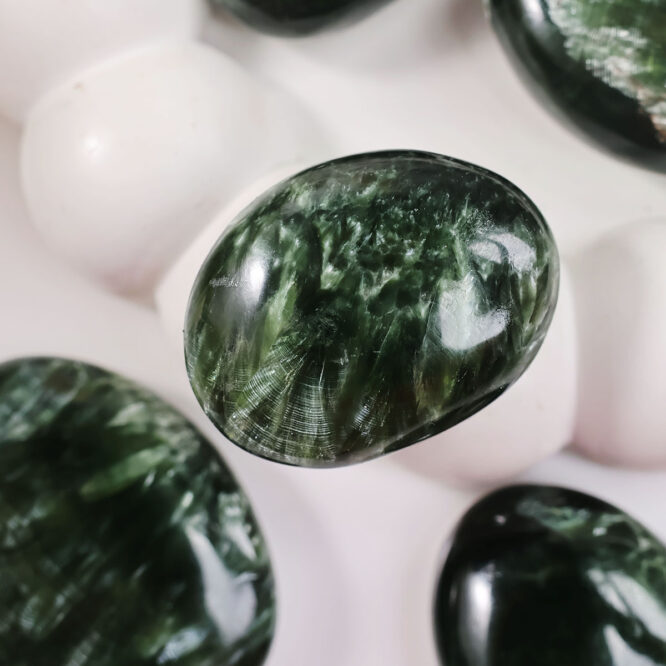Shop Natural Serpentine Crystal Small Palm Stone