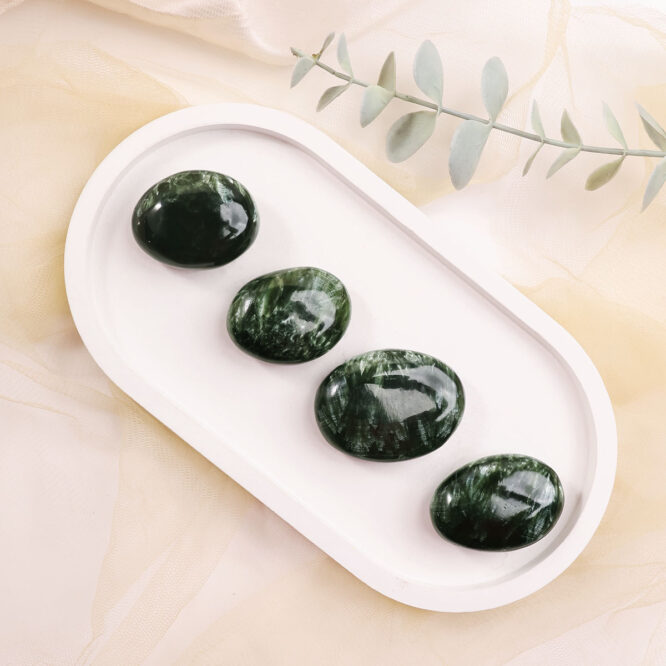 Shop Natural Serpentine Crystal Small Palm Stone