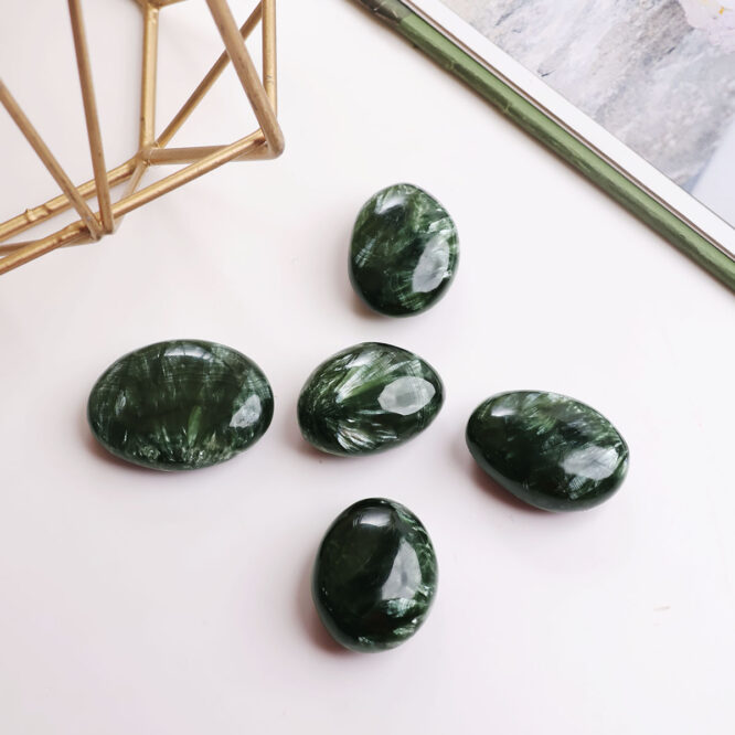 Shop Natural Serpentine Crystal Small Palm Stone