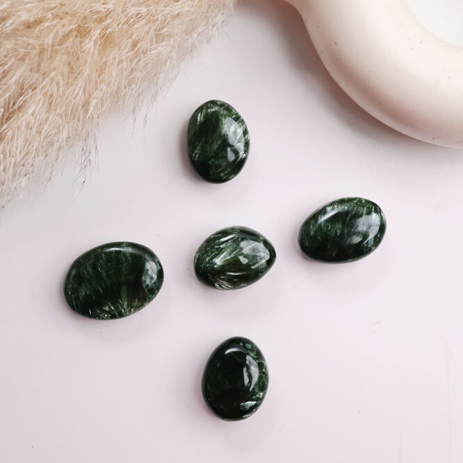 Shop Natural Serpentine Crystal Small Palm Stone