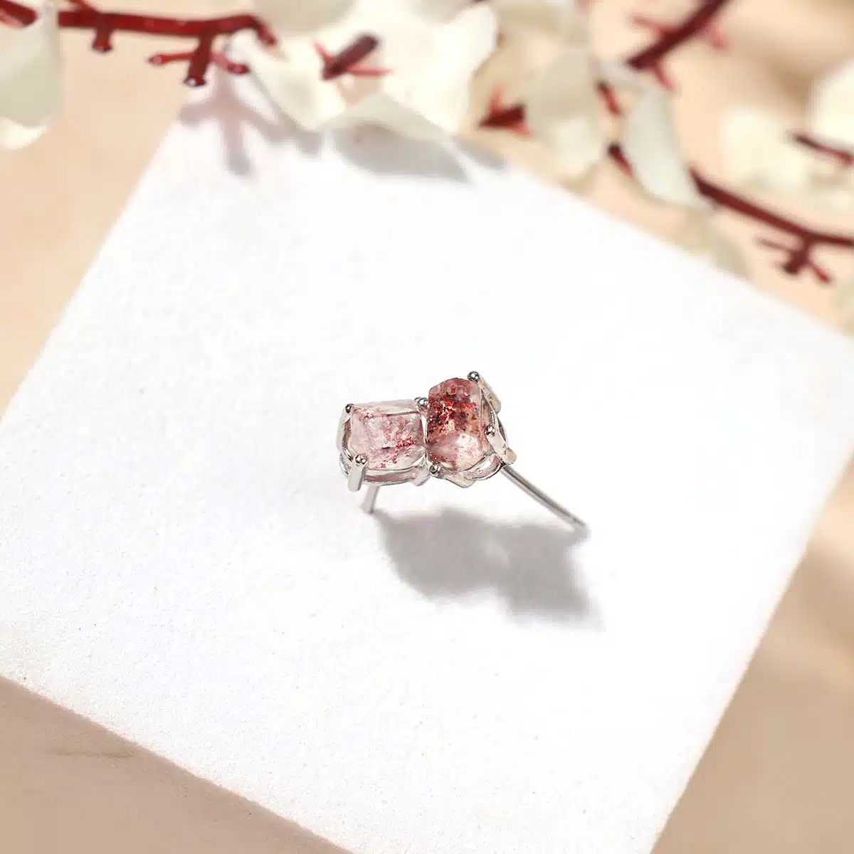 Super 7 Earring In Silver-Shubhanjali (1) Shop Crystal Super 7 Earring In Silver 925