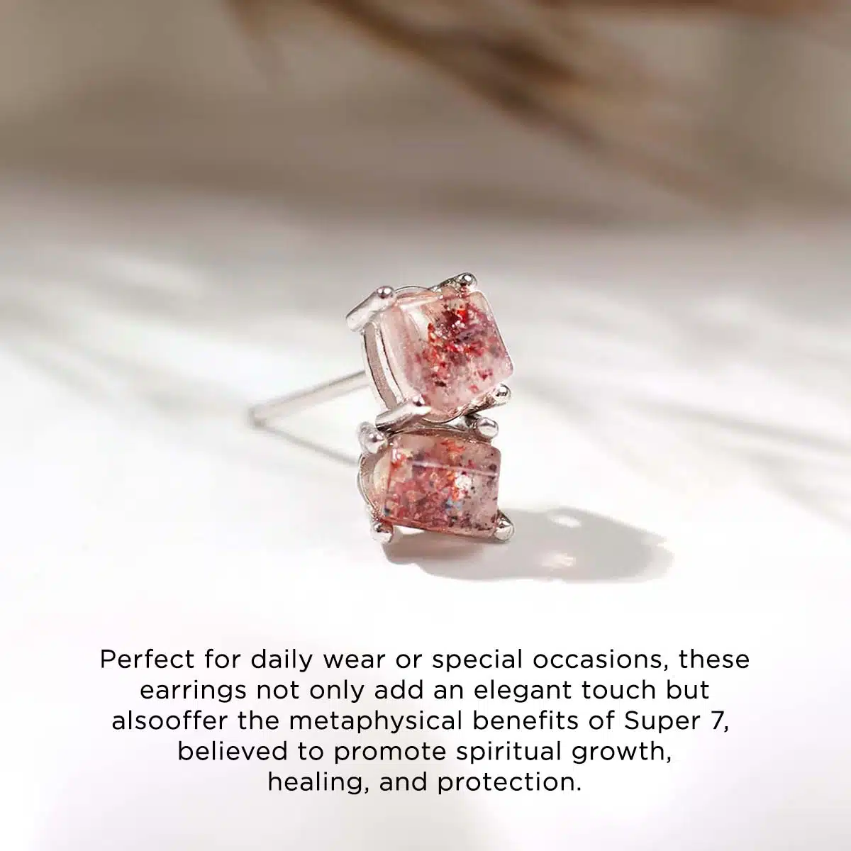 Super 7 Earring In Silver-Shubhanjali (2) Shop Crystal Super 7 Earring In Silver 925