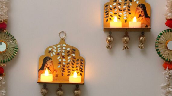 Wealth Beads Wall Hanging With LED