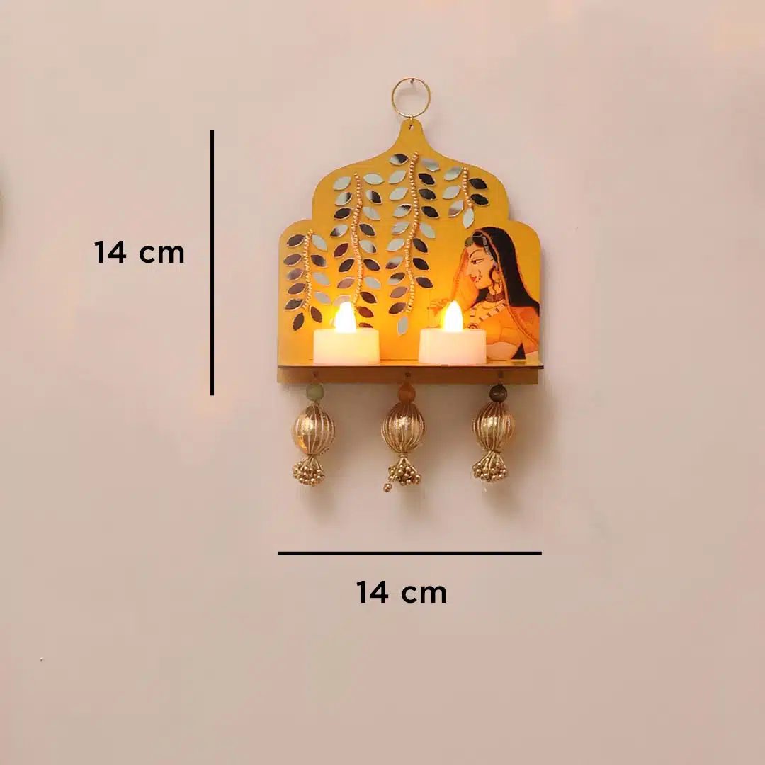 Wealth Tumble Hanging With LED-Shubhanjali (6) Shop Wealth Tumble Wooden Hanging With LED