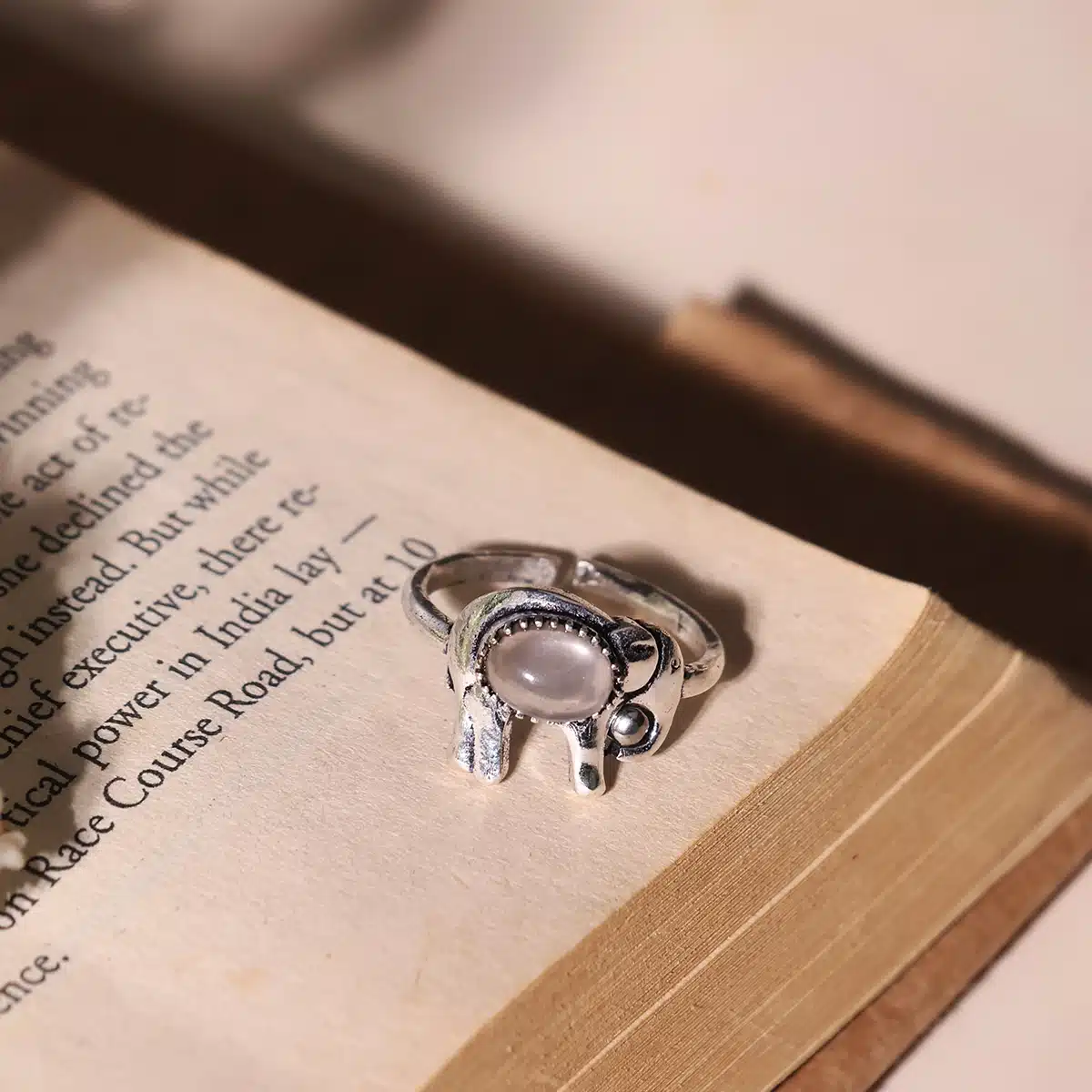 Elephant Design Small Stone Rings-Shubhanjali (11) Shop Elephant Design Small Stone Rings