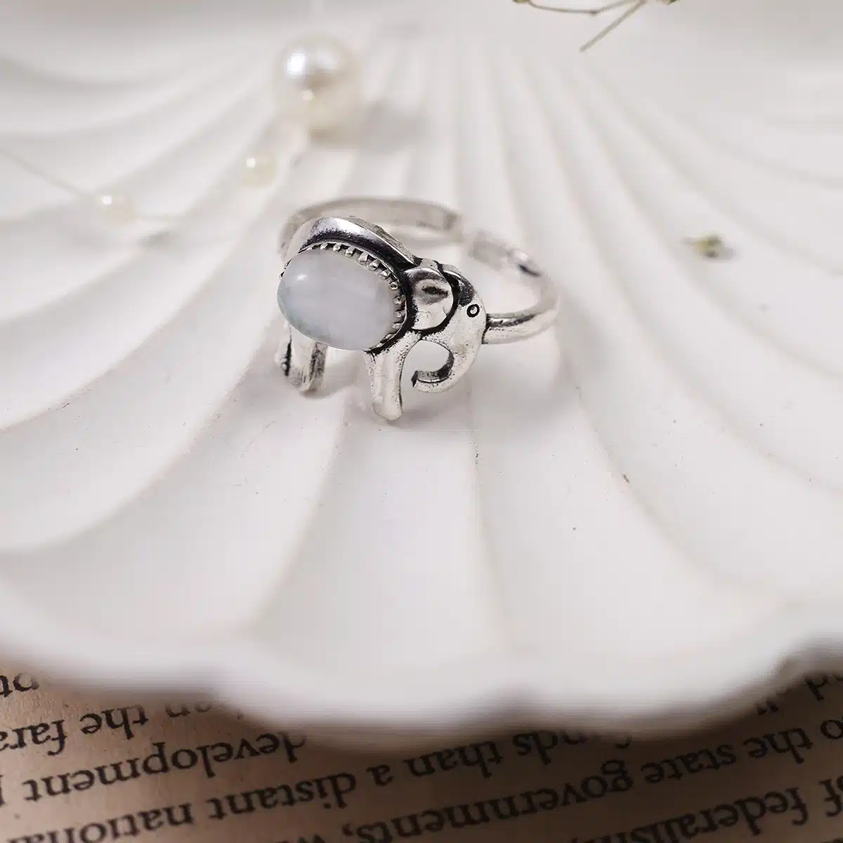 Elephant Design Small Stone Rings-Shubhanjali (12) Shop Elephant Design Small Stone Rings