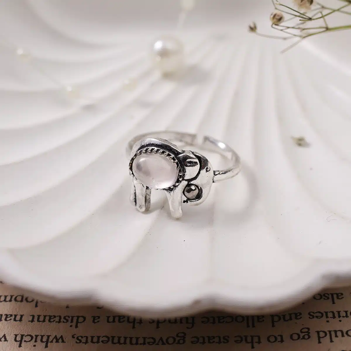 Elephant Design Small Stone Rings-Shubhanjali (14) Shop Elephant Design Small Stone Rings