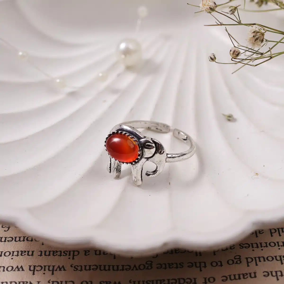 Elephant Design Small Stone Rings-Shubhanjali (16) Shop Elephant Design Small Stone Rings