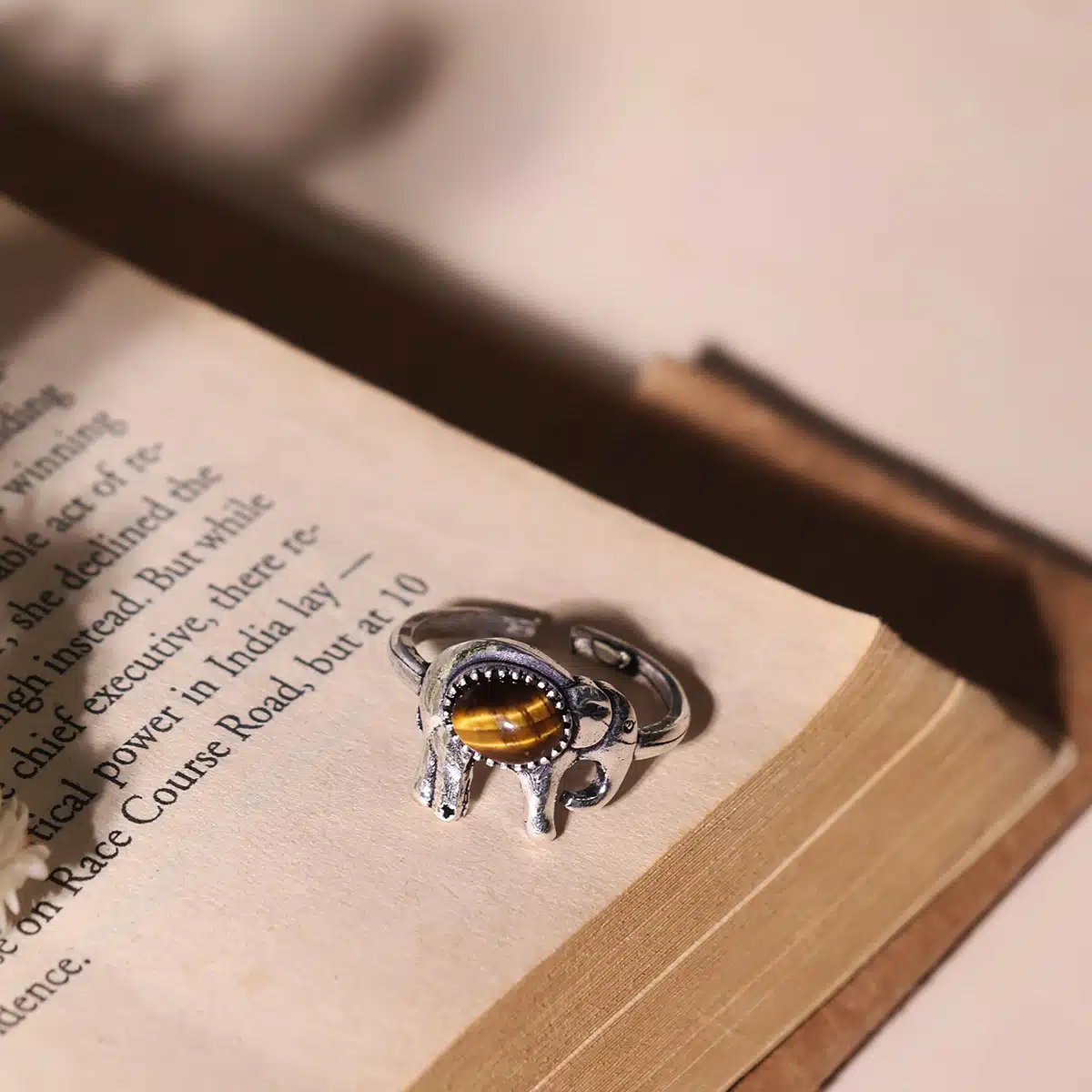 Elephant Design Small Stone Rings-Shubhanjali (4) Shop Elephant Design Small Stone Rings