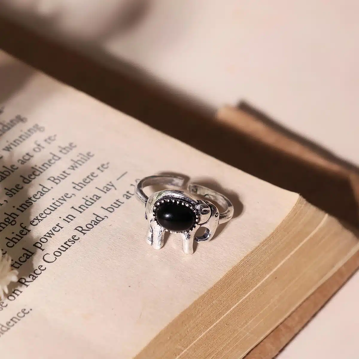 Elephant Design Small Stone Rings-Shubhanjali (5) Shop Elephant Design Small Stone Rings