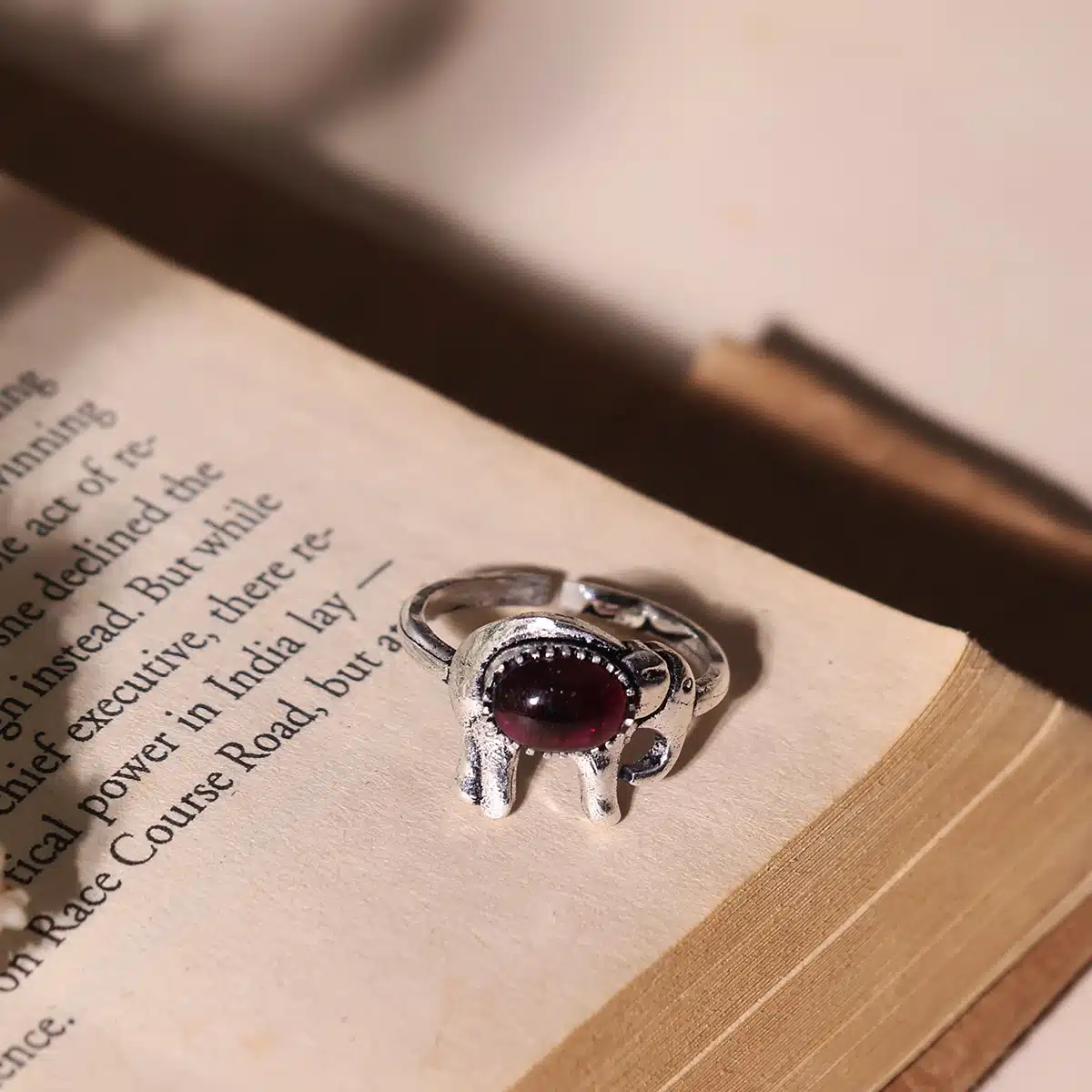 Elephant Design Small Stone Rings-Shubhanjali (9) Shop Elephant Design Small Stone Rings