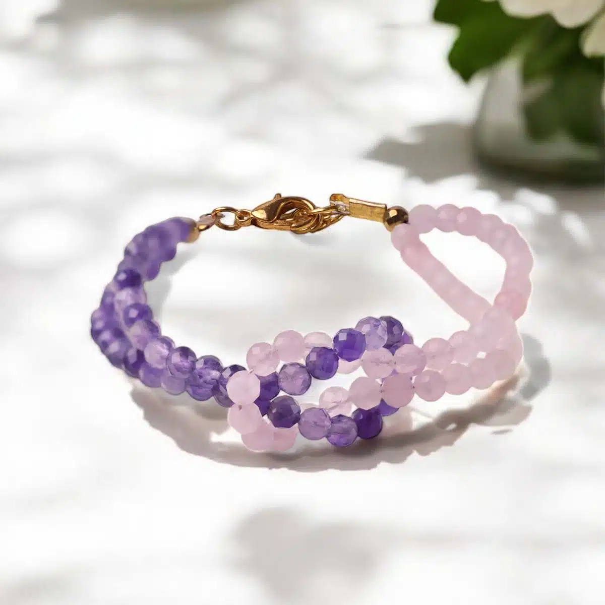 Rose-Quartz-Amethyst-Bracelets-1 Rose-Quartz-Amethyst-Bracelets