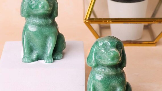 Green Aventurine Dog (3.5 Inch)