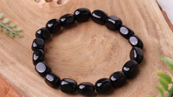 Black Obsidian Small Tumble Bracelet