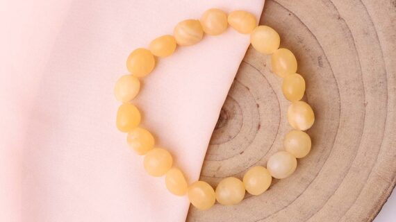 Yellow Calcite Small Tumble Bracelet