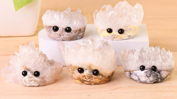Clear Quartz Cluster Hedgehog
