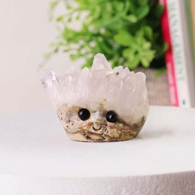 Clear Quartz Cluster Hedgehog