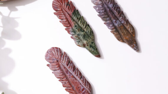 Ocean Jasper leaves (Feather)