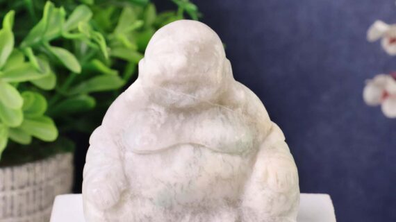 White Jade Laughing Buddha