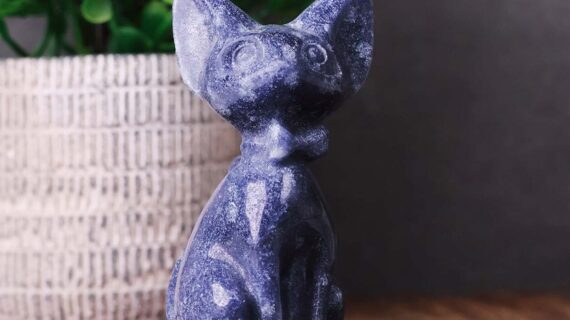 Blue Aventurine Cat