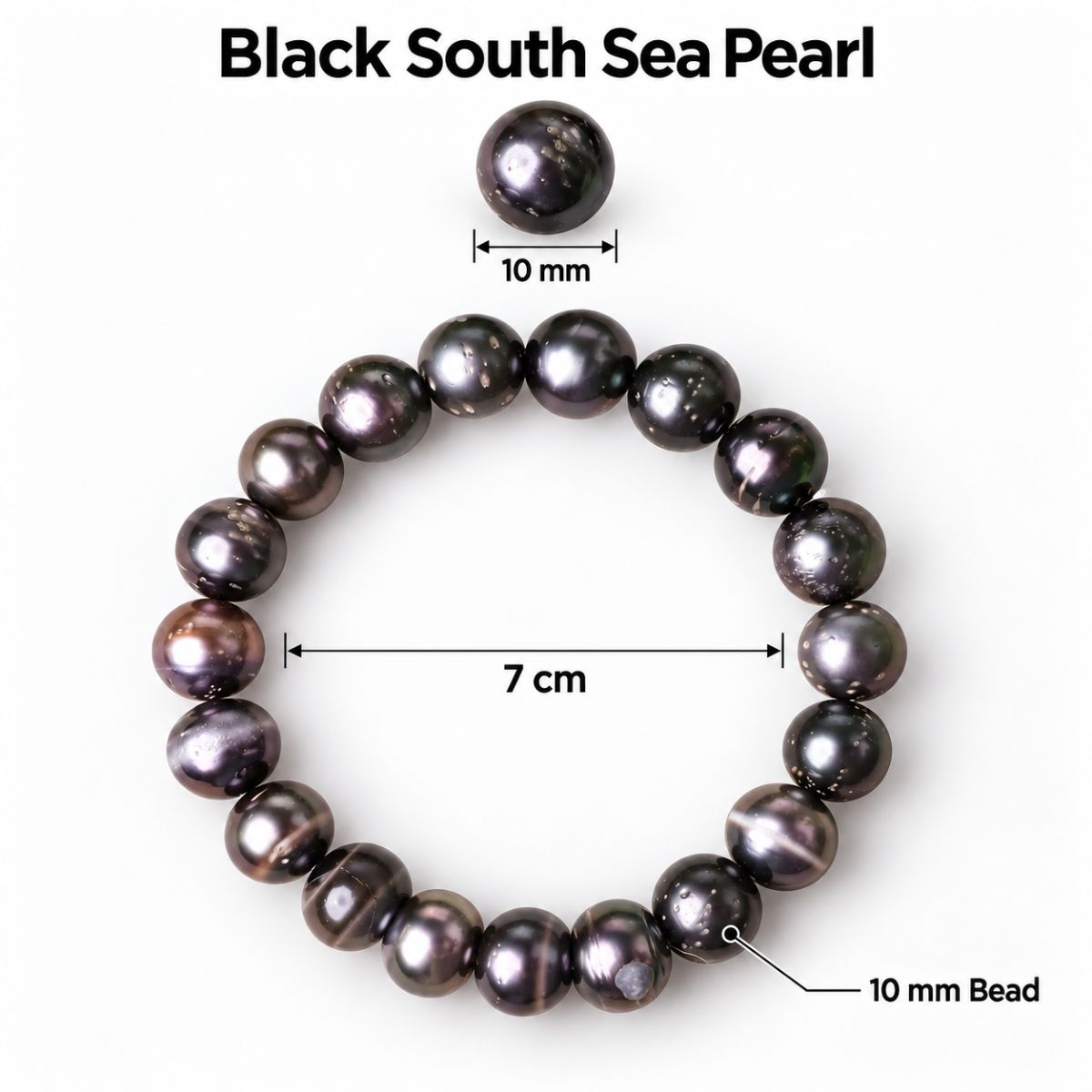 Black South Sea Pearl Bracelet black south sea pearl bracelet
