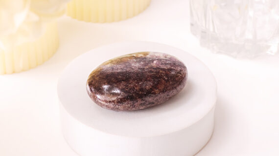 Garnet Matrix Palm Stone