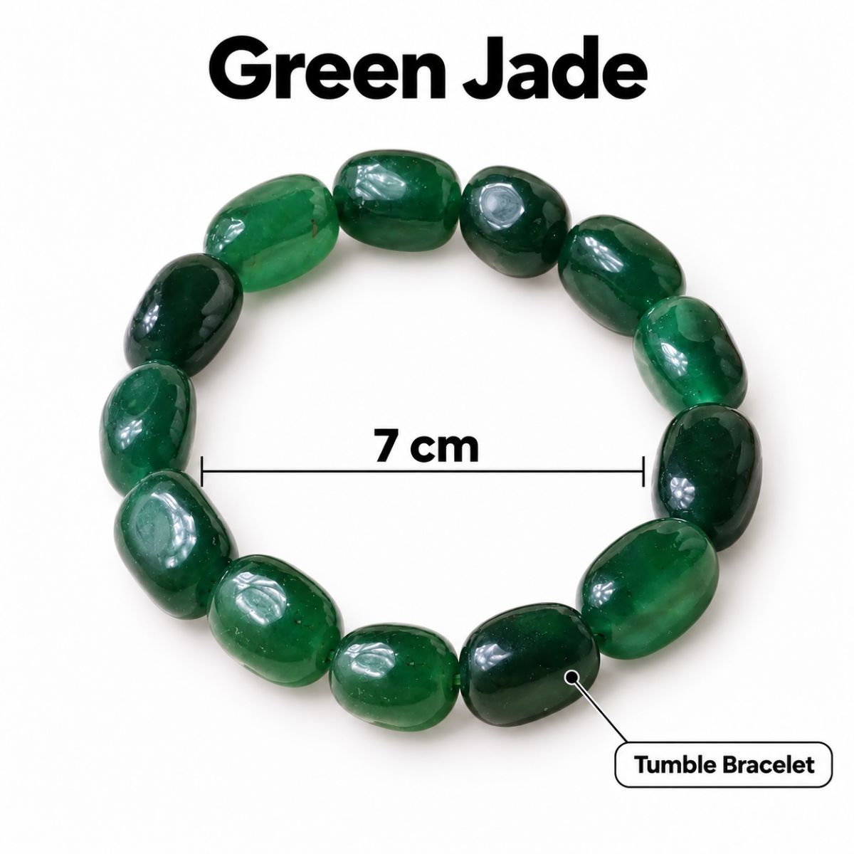 Green Jade Tumble Bracelet green jade tumble bracelet
