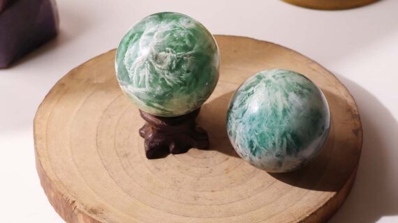 Snowflake Fluorite Sphere