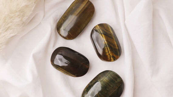 Blue Tiger Eye Palm Stone