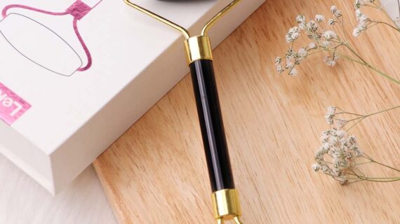 Black Obsidian Face Massage Roller