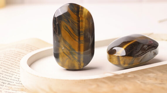 Blue Tiger Eye Palm Stone