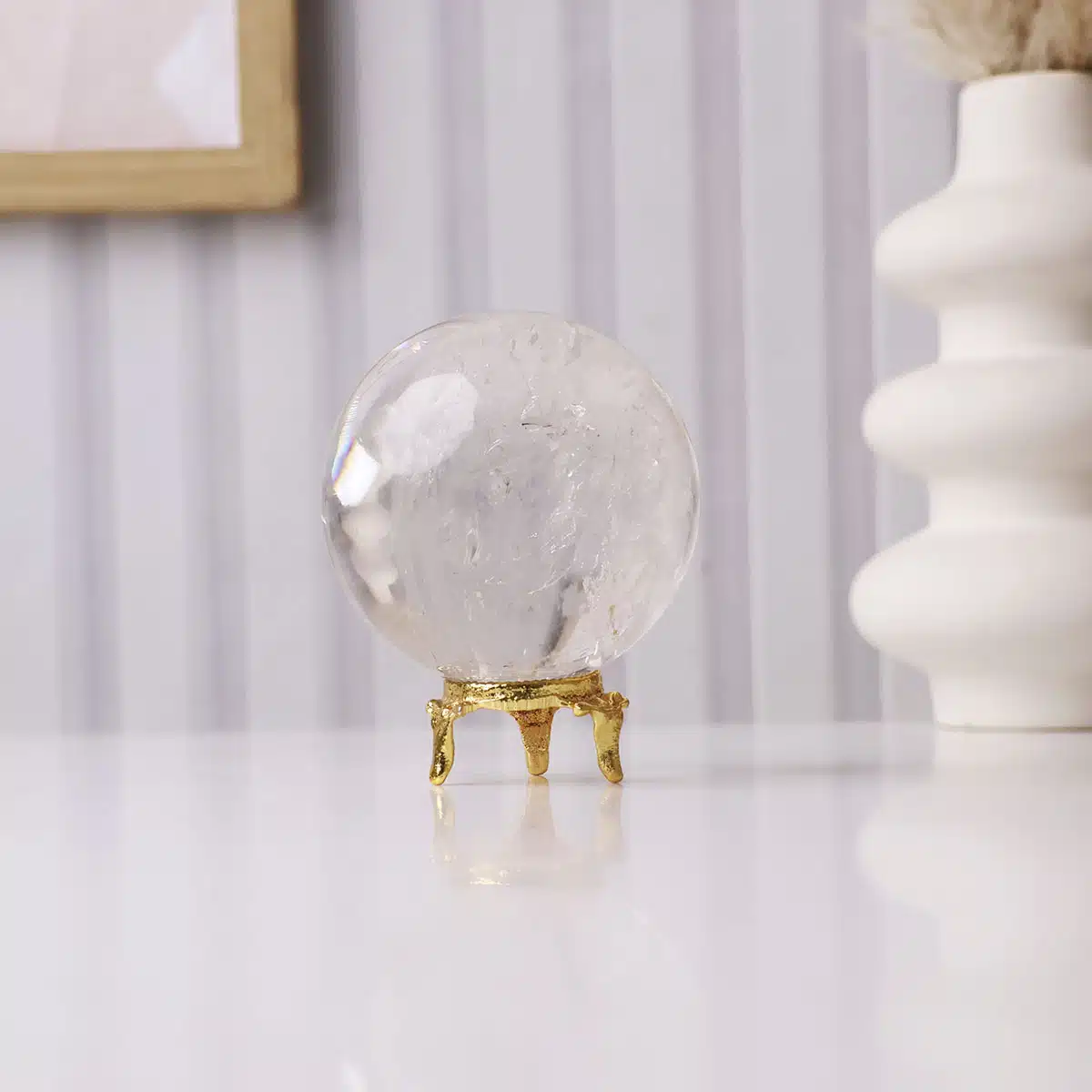 clear quartz sphere ball