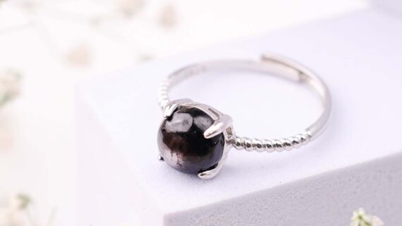 Hypersthene Silver Ring