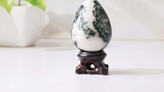 Moss Agate Egg