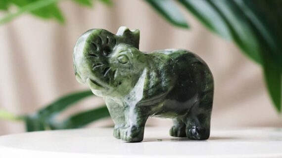 Nephrite Jade Elephant