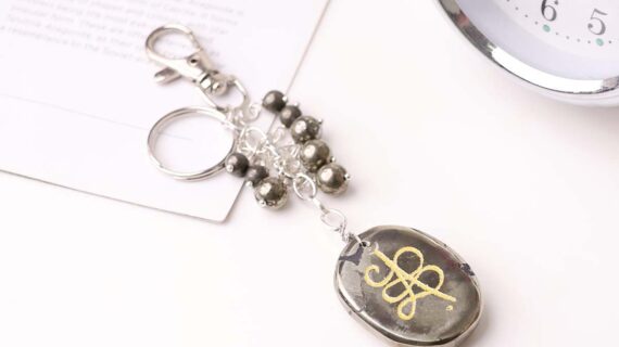 Pyrite Zibu Keychain