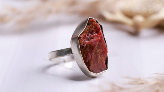 Ruby Single Stone Raw Ring