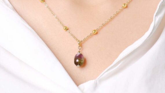 Watermelon Tourmaline Pendant