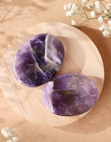 amethyst worry stone