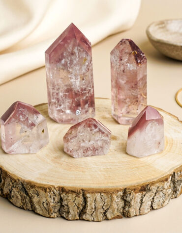 pink lithium quartz free form