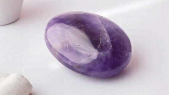 Amethyst Worry Stone