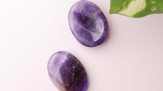 Amethyst Worry Stone