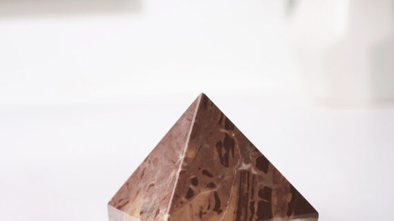 Chocolate Jasper Stone Pyramid