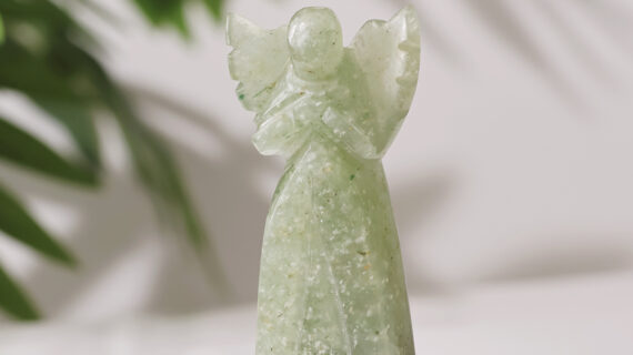 Green Aventurine Wings Angel