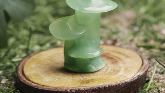 Green Aventurine Triple Mushroom