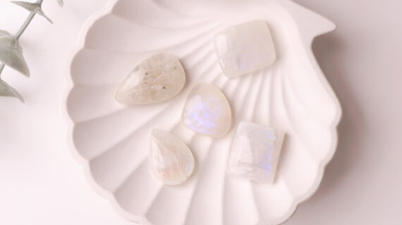 Rainbow Moonstone Cabochon