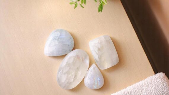 Rainbow Moonstone Cabochon