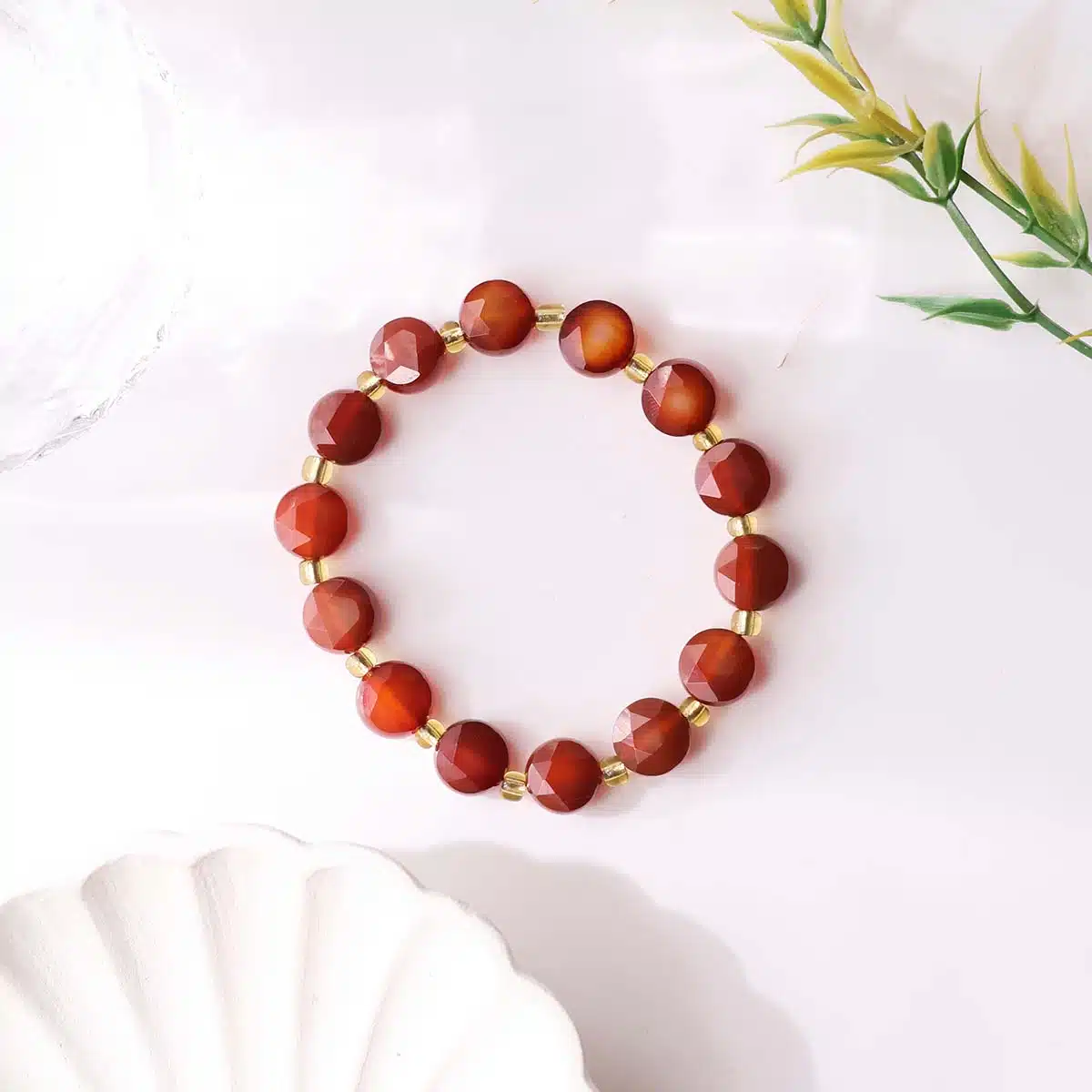 red-carnelian-coin-faceted-bracelet (4)